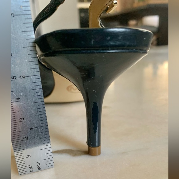 Michael Kors sling navy blue shoes. - Picture 4 of 7